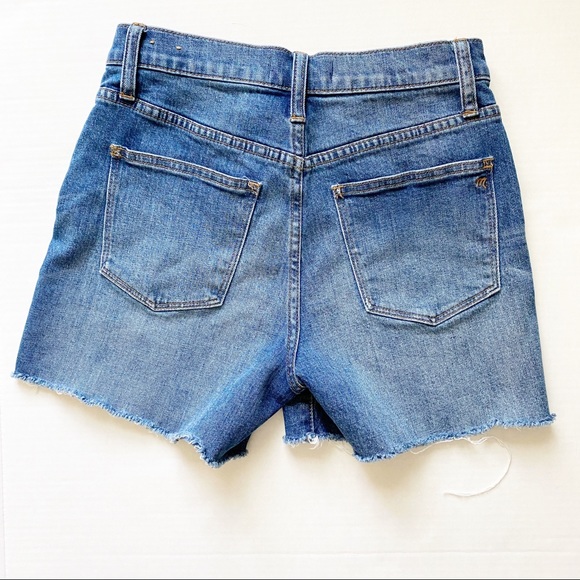 MADEWELL I Sz 25 I High Rise Cutoff Denim Shorts - Picture 2 of 5